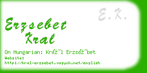 erzsebet kral business card